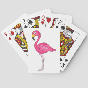 Baraja De Cartas Tarjeta de reproducción de aves tropicales Flaming