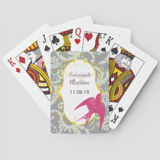 Baraja De Cartas Tarjeta de reproducción de Boda de paro de Damasco