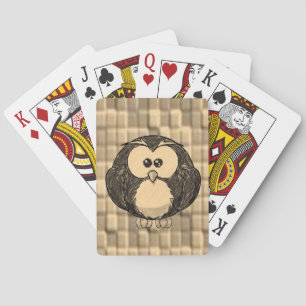 Baraja De Cartas Tarjeta de reproducción de búho