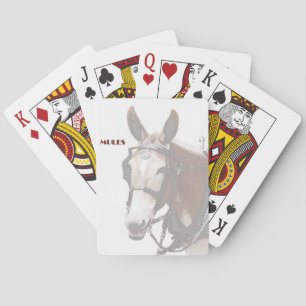Baraja De Cartas Tarjeta de reproducción de mulas