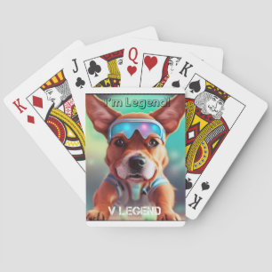 Baraja De Cartas Tarjeta de reproducción de perro