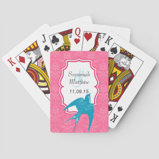 Baraja De Cartas Tarjeta de reproducción del Boda de deglución Verd
