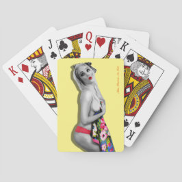 Baraja De Cartas Tarjeta de tarjetas de juego Pinup Sexy Retro Vint