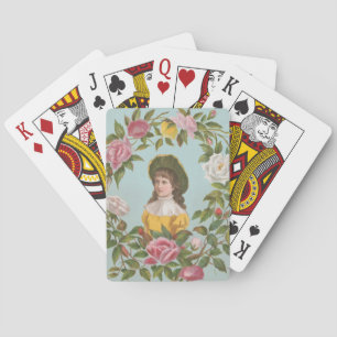 Baraja De Cartas Tarjeta del Día de San Valentín alemana vintage ki