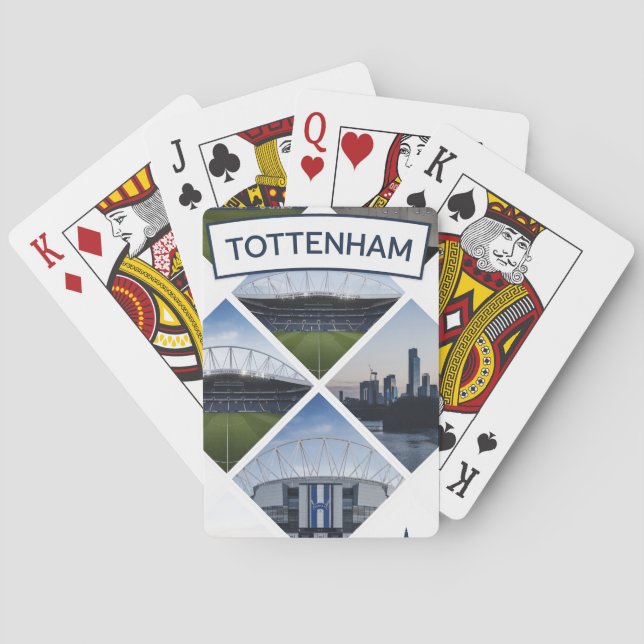Baraja De Cartas tarjeta pocker de tottenham (Reverso)