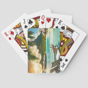 Baraja De Cartas Tarjeta postal de Bora Bora (Bora Bora d)