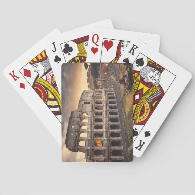 Baraja De Cartas Tarjeta postal de Roma (Roma 4) (Reverso)