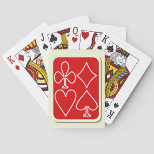 Baraja De Cartas Tarjeta roja para tarjetas de póquer