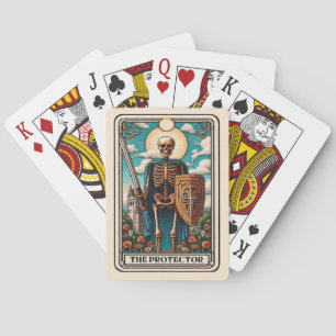 Baraja De Cartas Tarjeta Tarot Skeleton del Día de los Padres Graci