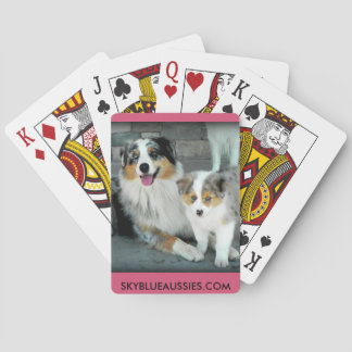 Baraja De Cartas Tarjetas azules de Merle Aussie