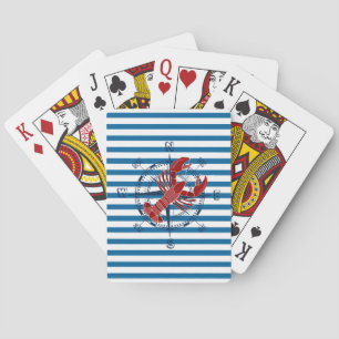 Baraja De Cartas Tarjetas azules y blancas del compás y de la