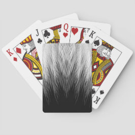 Baraja De Cartas Tarjetas blancos y negros de la pluma