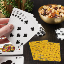 Tarjetas Clásicas de Juego Flores Amarillas