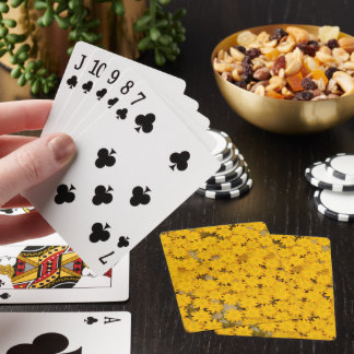 Baraja De Cartas Tarjetas Clásicas de Juego Flores Amarillas