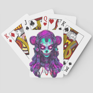 Baraja De Cartas Tarjetas con suerte con texto de lanzamiento