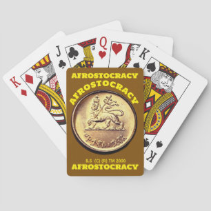 Baraja De Cartas Tarjetas de AFROSTOCRACIA. Sheriff