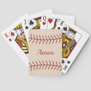 Baraja De Cartas Tarjetas de béisbol personalizadas vintage de rega