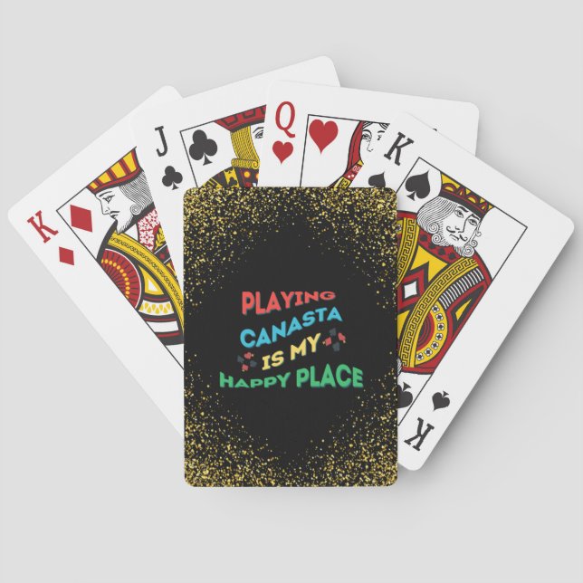Baraja De Cartas Tarjetas de Canasta con Brillo (Reverso)