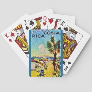 Baraja De Cartas Tarjetas de Costa Rica para ver lugares turísticos