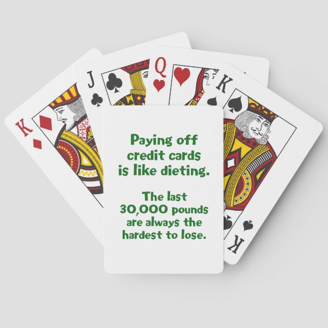 Baraja De Cartas Tarjetas de crédito... (Reverso)
