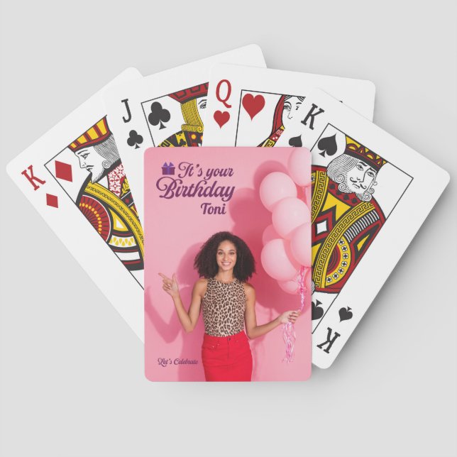 Baraja De Cartas Tarjetas de Cumpleaños (Reverso)