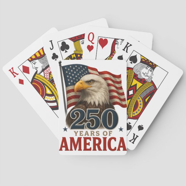 Baraja De Cartas tarjetas de cumpleaños americanas (Reverso)