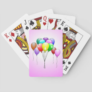 Baraja De Cartas Tarjetas de Cumpleaños con Globos