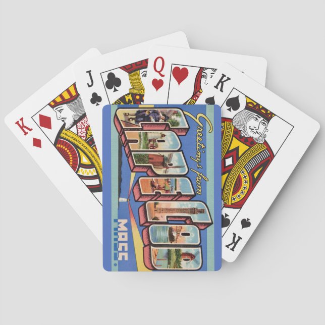 Baraja De Cartas Tarjetas de Cumpleaños de Cape Cod (Reverso)