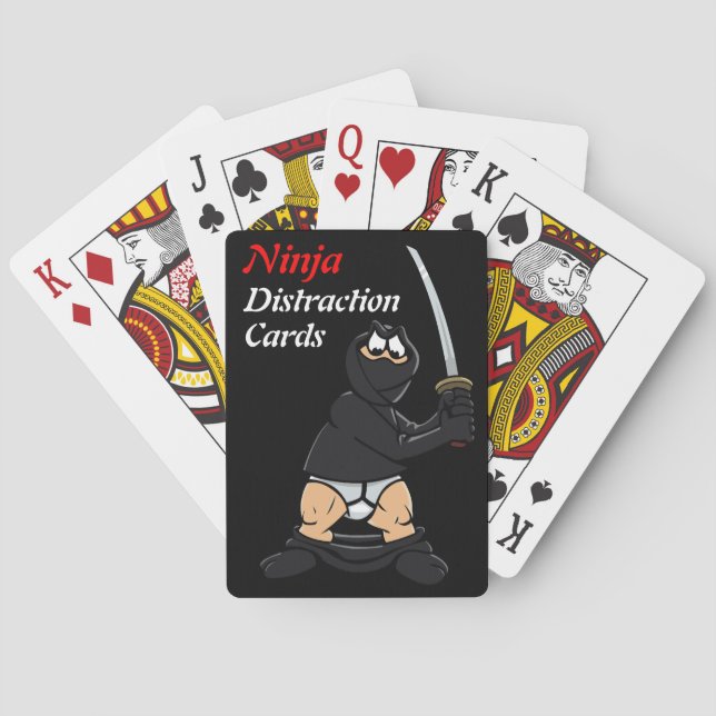 Baraja De Cartas Tarjetas de distracción de Ninja (Reverso)