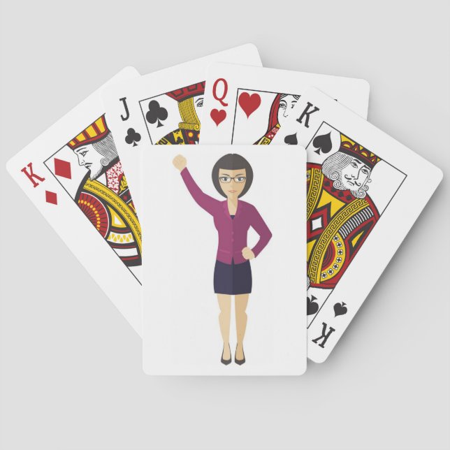 Baraja De Cartas Tarjetas de empoderamiento de la mujer (Reverso)