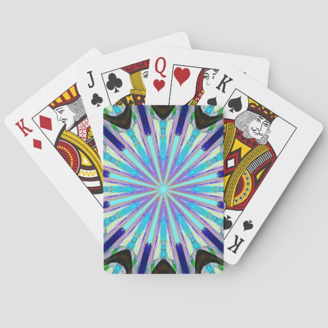 Baraja De Cartas tarjetas de estrella azul (Reverso)