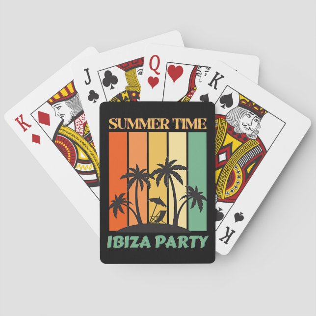Baraja De Cartas Tarjetas de Fiesta de Ibiza (Reverso)
