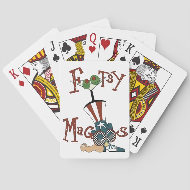 Baraja De Cartas Tarjetas de Footsy Magoos (Reverso)
