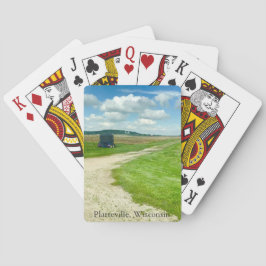 Baraja De Cartas Tarjetas de fotografía agrícola de Platteville, Wi