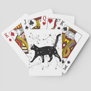 Baraja De Cartas tarjetas de gato de constelación