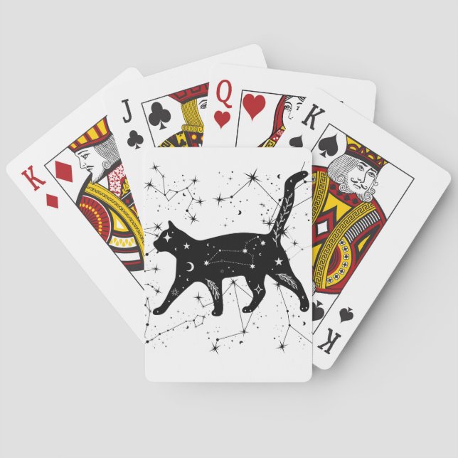Baraja De Cartas tarjetas de gato de constelación (Reverso)