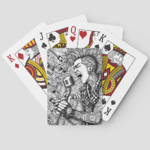 Baraja De Cartas Tarjetas de Glam Punk Rock Rockabilly