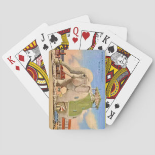 Baraja De Cartas Tarjetas de Hotel Elefante Antiguo