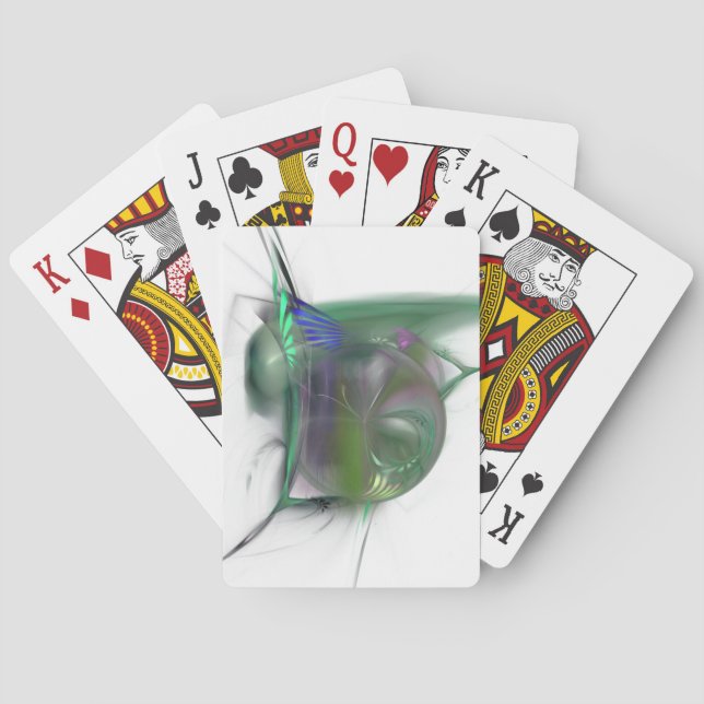 Baraja De Cartas Tarjetas de imagen fractal (Reverso)
