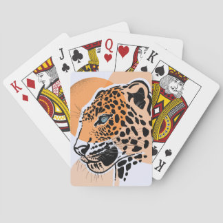 Baraja De Cartas Tarjetas de impresión Leopardo - Diseño de gato gr