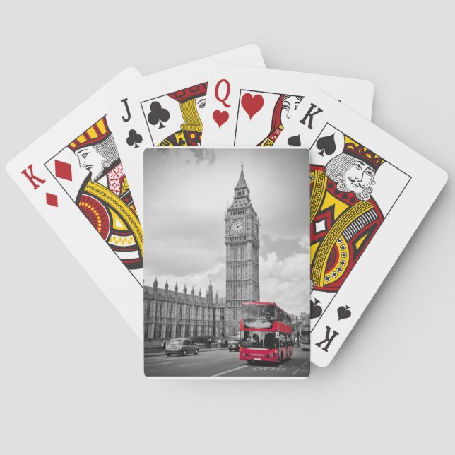 Baraja De Cartas Tarjetas de Inglaterra de Londres (Reverso)