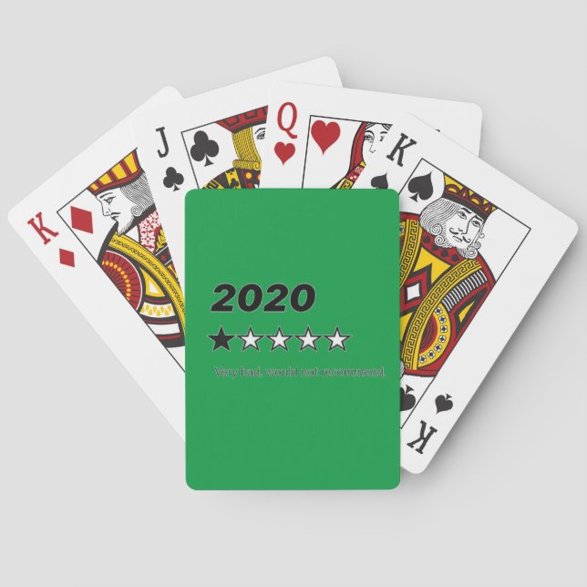 Baraja De Cartas Tarjetas de juego 2020 (Reverso)