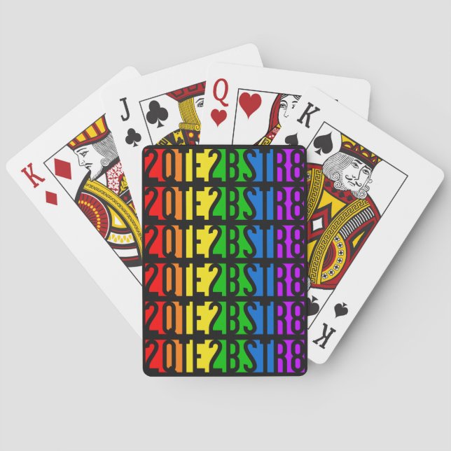 Baraja De Cartas Tarjetas de juego 2QTE2BSTR8 (Reverso)