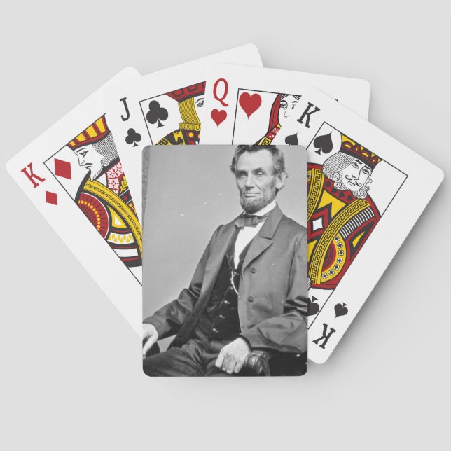 Baraja De Cartas Tarjetas de juego Abraham Lincoln (Reverso)