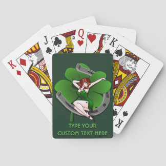 Baraja De Cartas Tarjetas de juego afortunadas: tarjetas personaliz