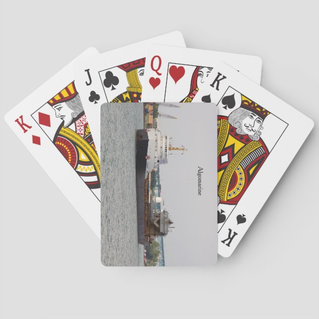 Baraja De Cartas Tarjetas de juego algomarinas (Reverso)