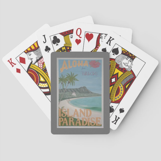 Baraja De Cartas Tarjetas de juego ALOHA (Reverso)