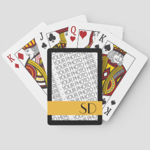 Baraja De Cartas Tarjetas de juego Bicycle, plantilla de foto y mon