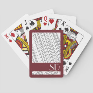 Baraja De Cartas Tarjetas de juego Bicycle, plantilla de foto y mon