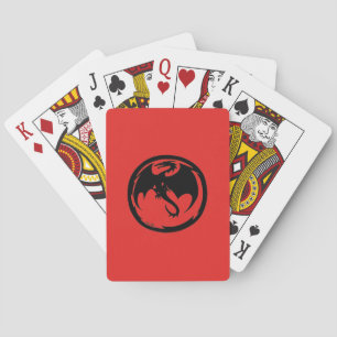 Baraja De Cartas Tarjetas de juego Black Dragon Red Poker